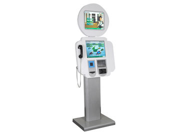 Robot Bentuk Kios Multimedia, Bar-code Scanner, dan Telepon S802