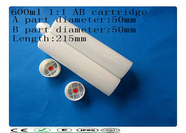 Dua komponen 600 ml 1: 1 perekat barel, industri cartridge lem AB