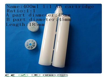 400 1: 1 plastik lem jarum suntik per barel, AB lem cartridge, dual cartridge