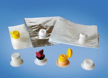 Transparan PE Plastic Bag In Box Packaging / Liquid Spout Bags
