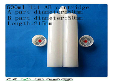 PE 600 ml 1: Cartridge mendempul 1 Double Dispensing untuk sealant, perekat AB dan silikon