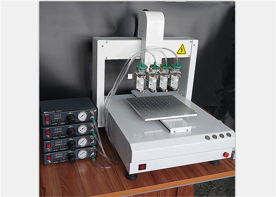 Mengeluarkan peralatan Beberapa jarum Benchtop Robotic Dispensing Mesin