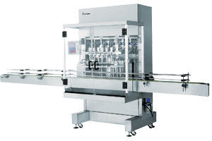 Otomatis Pneumatic Cair Piston Filling Machine 2 kepala, dengan 6m conveyor standar