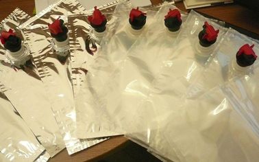 Bib Bag Dalam Kotak Dengan Keran / Keran Atau Katup Untuk Jus / Saus Anggur / Minyak / Minuman