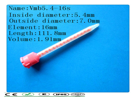 MB 5.4-16s plastik mixer statis untuk mencampur tabung, epoxies dan polyureas tabung mixer statis