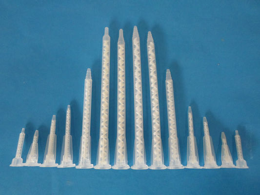 5-17s 50ml Cartridge Bayonet Static Mixer tip, PP plastik Nozzle Static