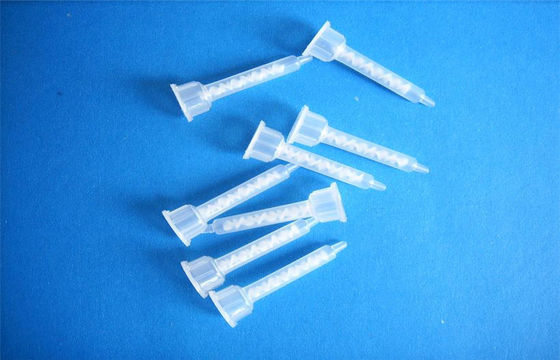High Precision Plastik Static Mixer Nozzle Untuk Adhesive / gemuk / Lem