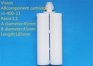 400ml 1: 1 AB Lem Cartridge Tow Komponen Cartridge Kosong Silicone Untuk Epoxy Lem