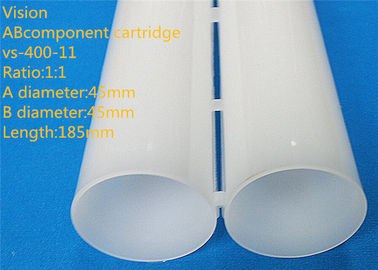400ml 1: 1 AB Lem Cartridge Tow Komponen Cartridge Kosong Silicone Untuk Epoxy Lem