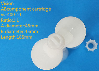 400ml 1: 1 AB Lem Cartridge Tow Komponen Cartridge Kosong Silicone Untuk Epoxy Lem