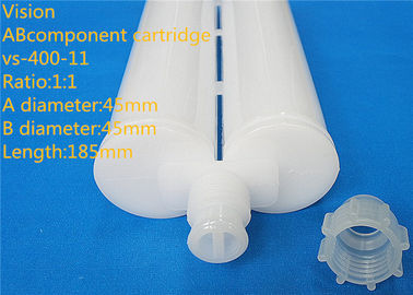 400ml 1: 1 AB Lem Cartridge Tow Komponen Cartridge Kosong Silicone Untuk Epoxy Lem
