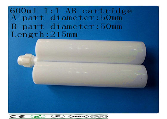 Pemberian 600ml ganda cartridge, Plastik AB Lem Cartridge