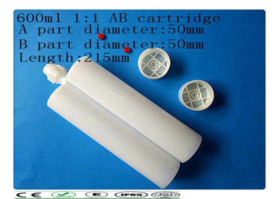Pemberian 600ml ganda cartridge, Plastik AB Lem Cartridge