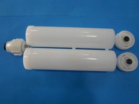 plastik presisi tinggi lem jarum suntik per barel, lem cartridge AB, dual cartridge, cartridge epoxy