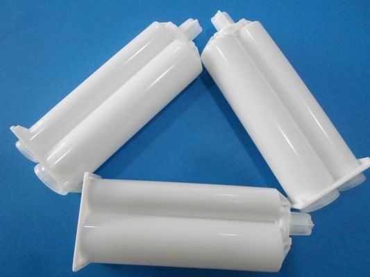Hot penjualan 600 ml 1: 1 2: 1 meracik AB lem per barel, 2 rasio pengeluaran AB jarum suntik per barel, lem cartridge mendempul barel