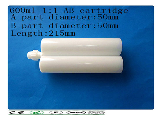 Dua komponen 600 ml 1: 1 perekat barel, industri cartridge lem AB