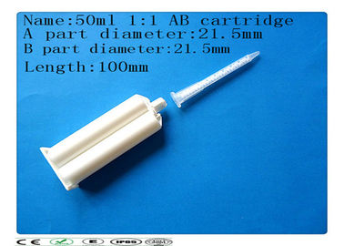lem cartridge AB, 50ml 1: 1 cartridge ganda, Syringe Barrel