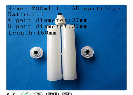 Putih 200ml dua komponen pengeluaran catridge, pengeluaran per barel, cartridge lem