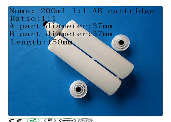 Putih 200ml dua komponen pengeluaran catridge, pengeluaran per barel, cartridge lem