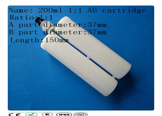 Putih 200ml dua komponen pengeluaran catridge, pengeluaran per barel, cartridge lem