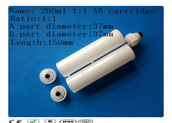 Putih 200ml dua komponen pengeluaran catridge, pengeluaran per barel, cartridge lem