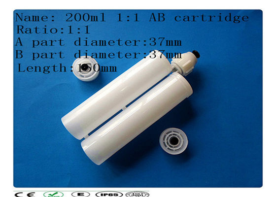Putih 200ml dua komponen pengeluaran catridge, pengeluaran per barel, cartridge lem