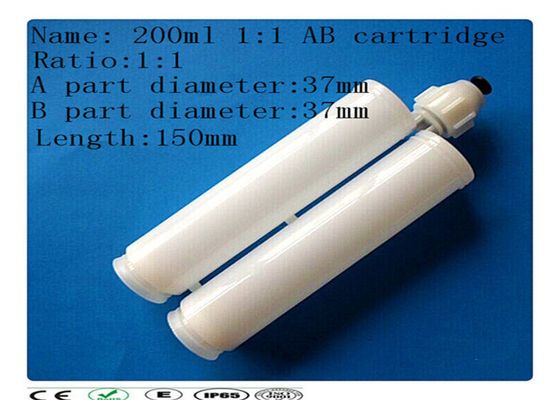 Ganda cartridge, AB lem barel, packing perekat 200ml cartridge