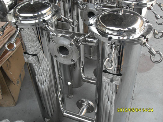 5 &quot;Industri Bag Filter Perumahan Plastik Untuk Coating, ASTM SS 304 / SS 316