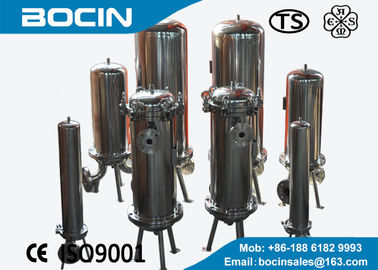 Stainless Steel Sanitary Cartridge Filter Housing untuk Makanan / Minuman Filtrasi