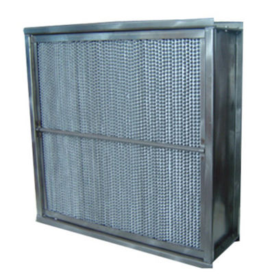 H13, H14 Aluminium High Temp Hepa Filter Separator, Industri Jauh lipit HEPA Filter