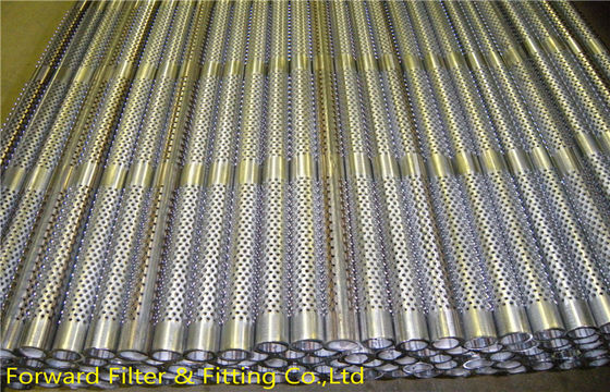 1/4 &#39;&#39; - 12 &#39;&#39; Spiral Welded Louvered Logam Berlubang Tubing Untuk Filter Bingkai