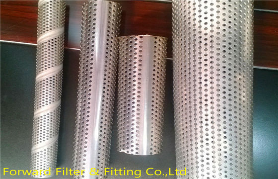 1/4 &#39;&#39; - 12 &#39;&#39; Spiral Welded Louvered Logam Berlubang Tubing Untuk Filter Bingkai
