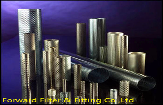 1/4 &#39;&#39; - 12 &#39;&#39; Spiral Welded Louvered Logam Berlubang Tubing Untuk Filter Bingkai