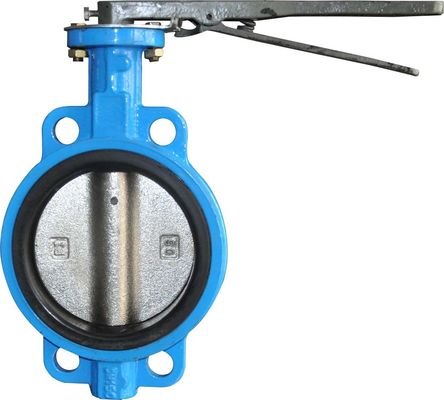 Logam Duduk Cast Iron kupu-kupu katup Dengan Pneumatic Actuator D373H-10K