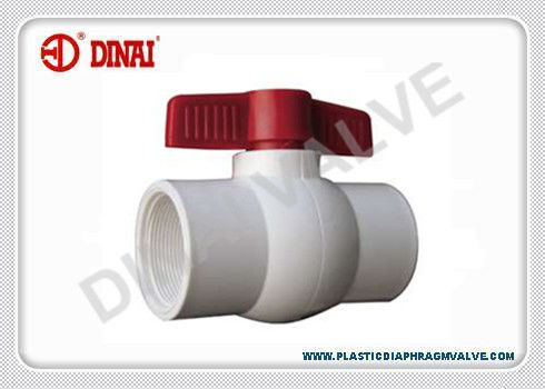 3/8 &#39;&#39; - 4 &#39;&#39; Compact Plastik Ball Valve Dengan NPT / BSPT Thread End