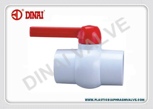 Nyaman PVC Threaded Ball Valve NPT / BSPT 1/2 &quot;- 4&quot; ANSI / JIS / DIN Standar