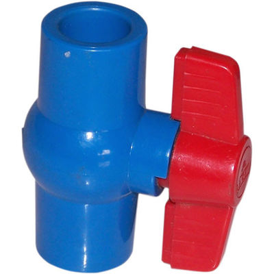 Compact 1/2 &quot;~ 4&quot; Benar Union Plastik PVC Ball Valve Terapung Untuk Pasokan Air