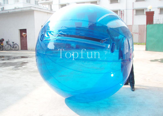 2m Diimpor Ritsleting Tiup Air Berjalan Bola Transparan 1.0mm PVC / TPU