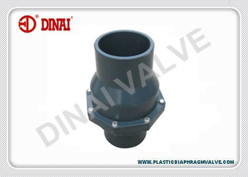 UPVC / PVC Plastik Periksa Katup Ayun Jenis Socket Connection, DIN ANSI JIS Standard